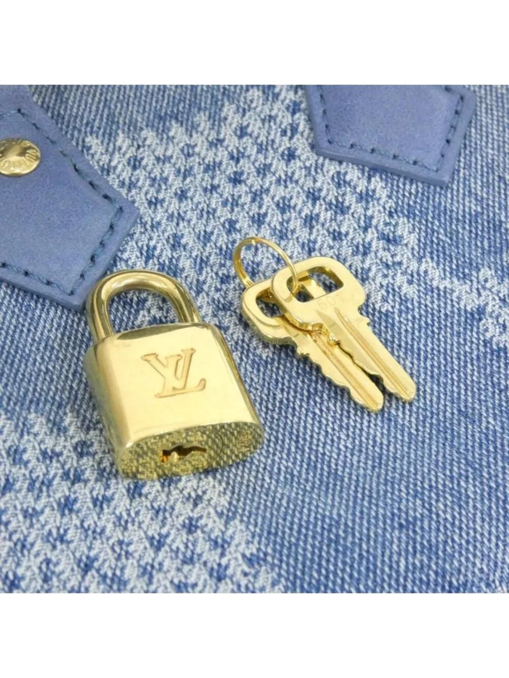 Louis Vuitton Damier Denim Speedy Bandouliere 18